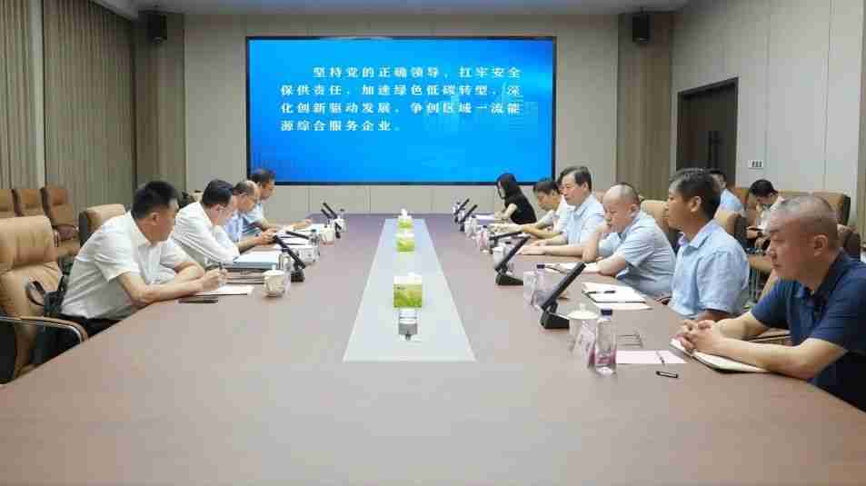 市委常委、副市長沙向東帶隊到市能源集團 調(diào)研指導(dǎo)工作